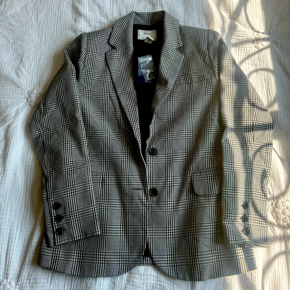 Forever 21 Houndstooth Blazer